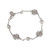 Tory Burch Kira Pearl Logo Chain Bracelet - Silver