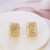 Tory Burch Matte Gold Vintage Signature Earrings
