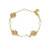 Tory Burch Kira Pearl Logo Chain Bracelet - Gold