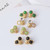 Tory Burch Malachite, Clear, Green, Black Roxanne Cluster Stud Earrings