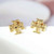 Tory Burch Kira Stud Earrings New Style - Gold, Rose Gold, Silver