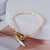 Tory Burch Freshwater Pearl Toggle with Mother of Pearl Bar Bracelet