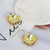 Tory Burch Yellow Crystal Drop French Wire Earrings