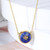 Tory Burch WHITE - MALACHITE - LAPIS Pendant Necklace