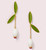 Kate Spade Best Buds Linear Leaf Drop Earrings - Pink, White Luxe Galaxy