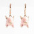 Kate Spade Enamel Pink Imagination Pig Drop Earrings Luxe Galaxy