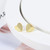 Kate Spade Folded Heart Stud Earrings - Gold - Luxe Galaxy
