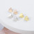 Copy of Kate Spade Folded Heart Stud Earrings - Silver - Luxe Galaxy