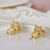 Kate Spade Gold Tone All Abuzz Bee Stud Earrings On Card w/ Gift Box Luxe Galaxy