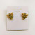 Kate Spade Gold Tone Crystal Pave Bee Stud Earrings w/ CARD Luxe Galaxy
