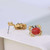 Kate Spade Gold Tone Enamel Red Crab Stud Asymmetrical Earrings Luxe Galaxy