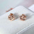 Kate Spade Loves Me Knot Rose Gold Stud Earrings on Card w/ Gift Box Luxe Galaxy