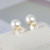 Kate Spade New York Rose Gold Pearl and Flower Reversible Earrings w/ Gift Box Luxe Galaxy