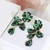 Kate Spade Petal Pushers Green Floral Crystal Drop Linear Earrings w/ Gift box Luxe Galaxy