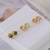 Kate Spade Pink Crystal Gold Small Stud Earrings w/ Gift Box Luxe Galaxy