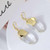 Celine Grands Volumes DIAMANTÉ Gold Crystal Earrings w/ Gift Box Luxe Galaxy