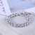 Henri Bendel Silver Influencer Metal Stretch Beaded Bracelet w/ Gift Box Luxe Galaxy