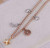 Michael Kors Rose Gold Tone Crystal Celestial Charm Bracelet Luxe Galaxy