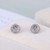 Michael Kors Silver Logo Cut-out Stud Earrings w/ Gift Box Luxe Galaxy