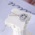Michael Kors Silver MK Logo Circle Crystal Pendant Necklace w/ Gift Box Luxe Galaxy