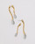 Alexis Bittar Solanales Crystal Front Back Double Drop Earring- Gold