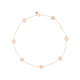 Tory Burch Delicate Crystal Pearl Necklace - Rose Gold