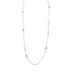 Tory Burch Kira Curved Logo Necklace - 16", 36" - Gold, Rose Gold, Silver