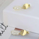 Kate Spade Gold Large Pearl Drop Dangle Stud Earrings w/Dust bag ang Gift box Luxe Galaxy