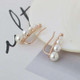 Kate Spade Pearl Rose Gold Drop Dangle Mini Linear Holiday Earrings w/ Gift box Luxe Galaxy