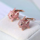 Kate Spade Rose Gold Pink Crystal Imagination Pig Drop Earrings w/ Gift Box Luxe Galaxy