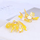 Lele Sadough Pave Crystal Yellow Lily Drop Earrings - Luxe Galaxy