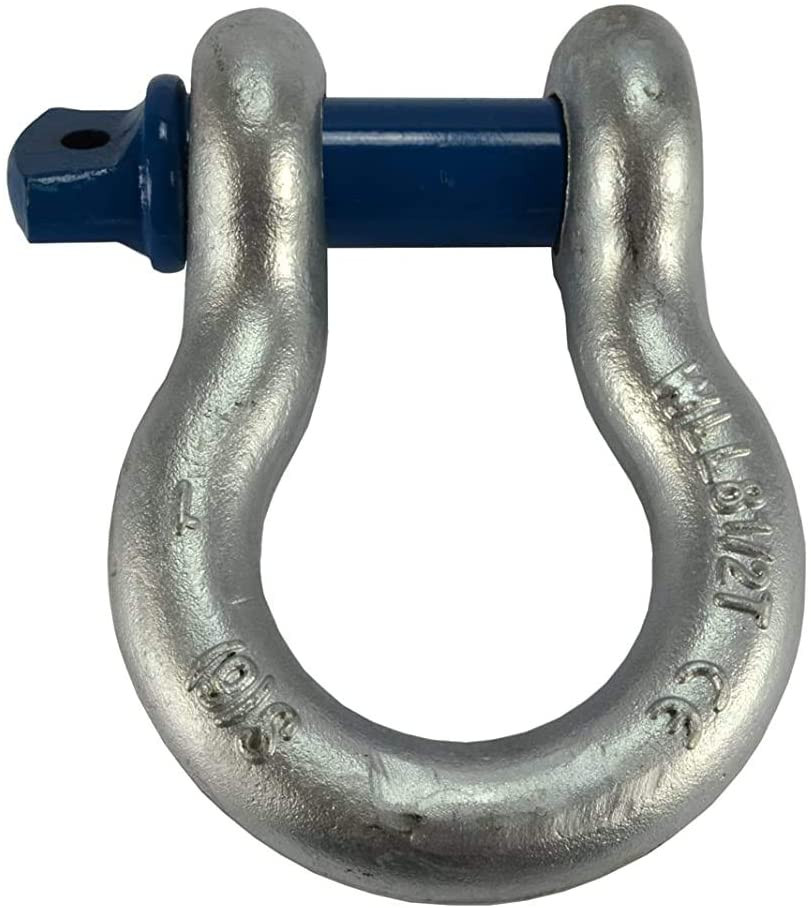 1" D Ring Bow Shackle Screw Pin Clevis 8.5 Ton TEMCo Industrial