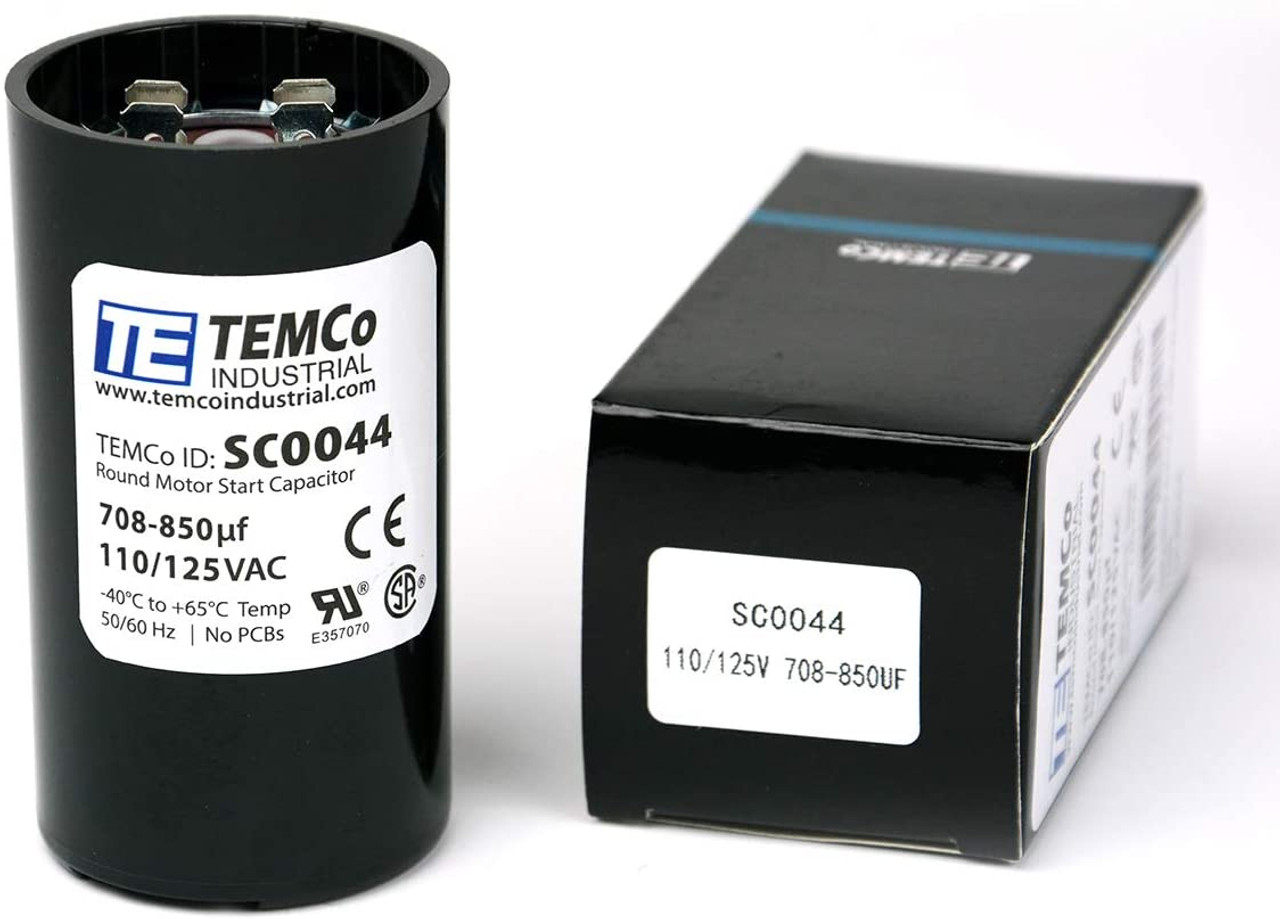 カゲロウ124F,MD125,100F TEMCo 708-850 uF MFD CD60 Start Capacitor 110-125V AC Round | 50