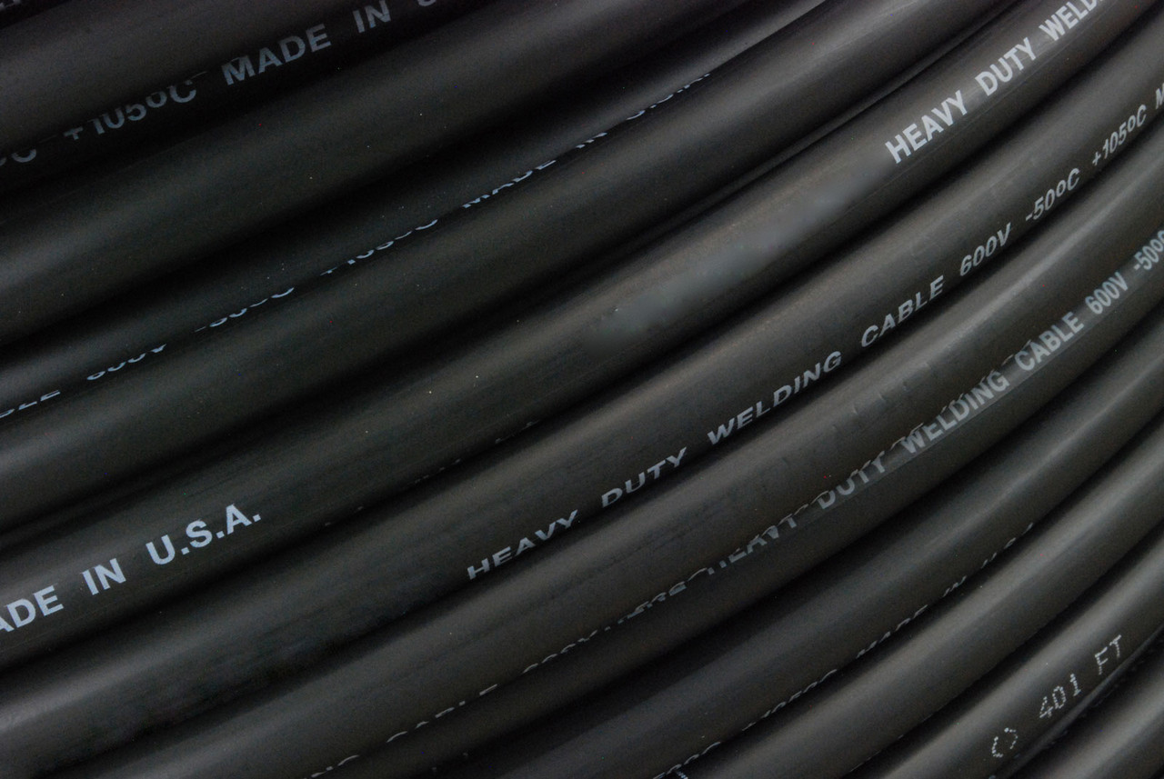 MADE IN USA TEMCo WC0311-35 ft 4/0 Gauge AWG Welding Lead & Car Battery Cable Copper Wire BLACK 