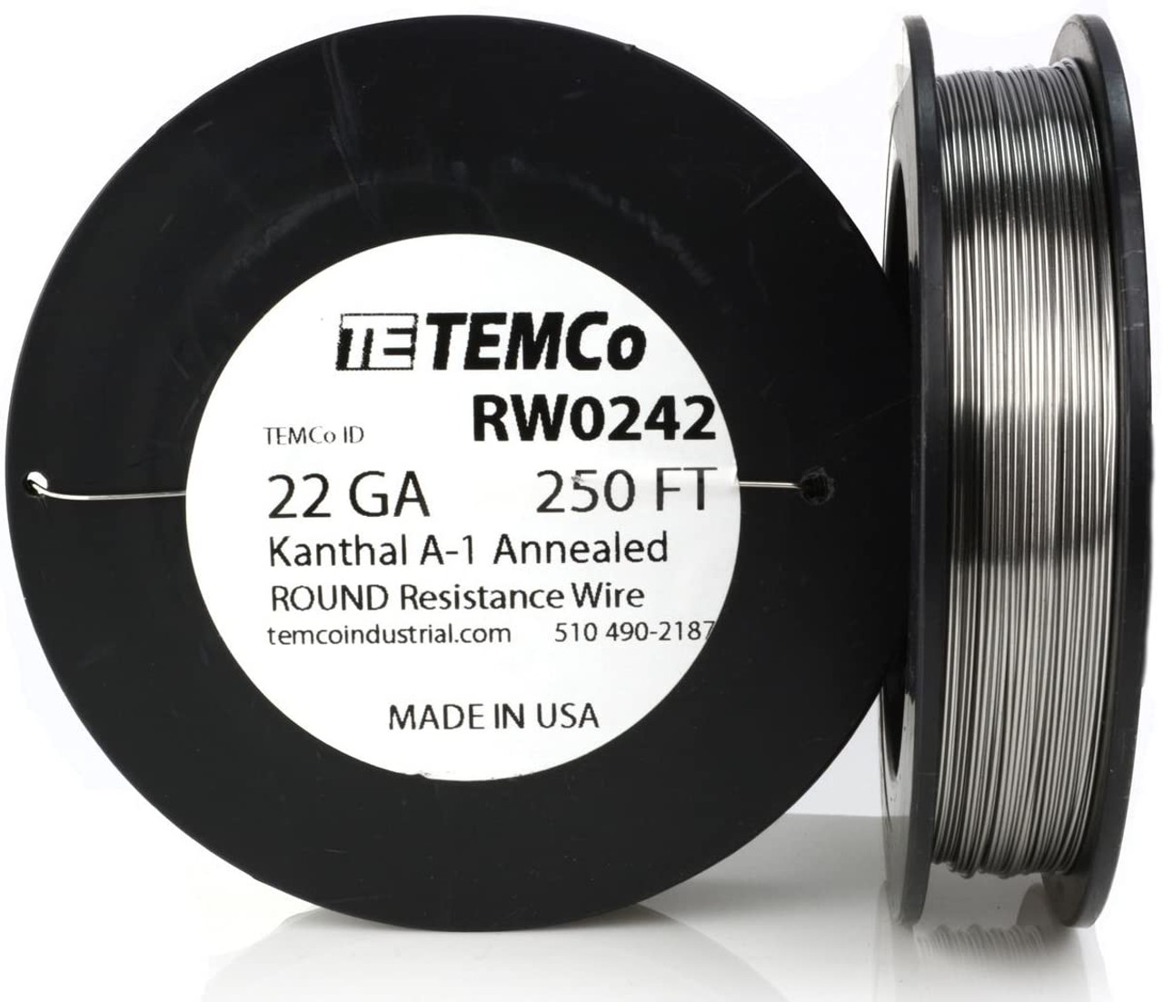 26 AWG 250 ft Kanthal A-1 round resistance wire. - TEMCo Industrial