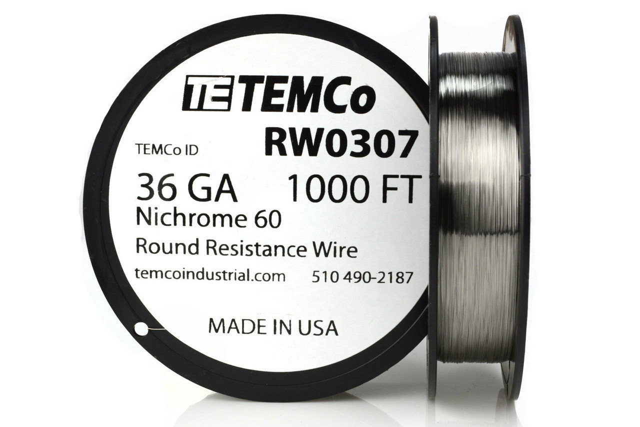 36 AWG 1000 ft Nichrome 60 resistance wire. - TEMCo Industrial