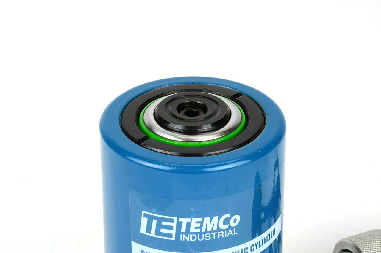 TEMCo HC0006 Hydraulic Cylinder Ram - 10 Ton Capacity, Single Acting, 2 Inch Stroke