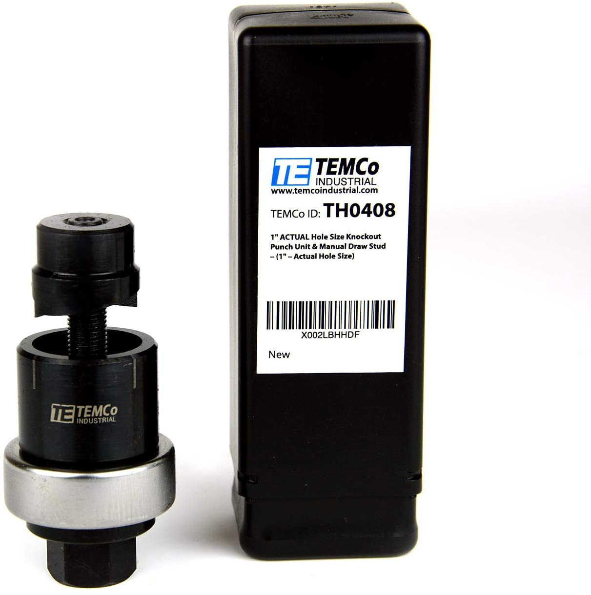 1 inch Actual Hole Size Knockout Punch Unit with Manual Draw Stud (1