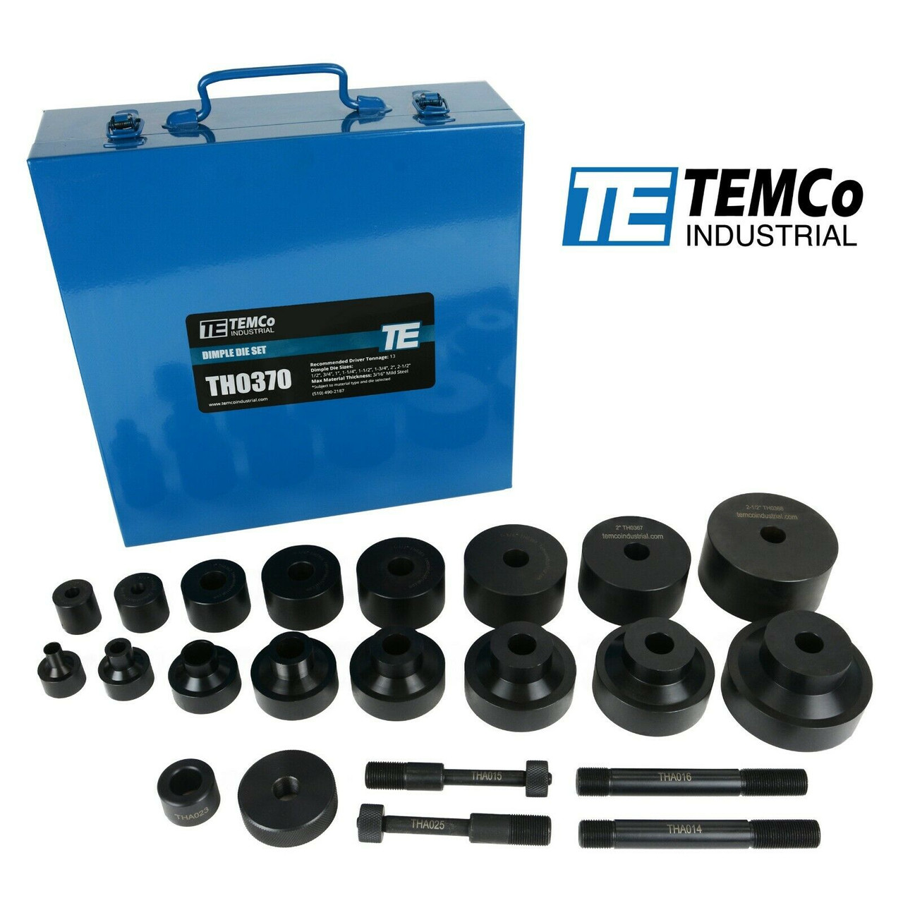 Dimple様 Dimple Die Set Tool Kit 8pcs: 1/2 inch 3/4 inch 1 inch 1-1/4 inch