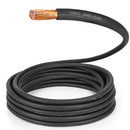 TEMCo 2/0 Gauge AWG 225 Ft Black Flexible Pure Copper Made in USA Welding Cable Battery Wire - Heavy Duty Solar, Inverter, Car, RV, Truck
