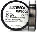 Pure Nickel Wire 30 AWG RW0208 - 25 Ft 0.12056 oz Nickel 200 Ni200 Non-Resistance