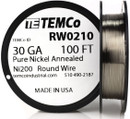 Pure Nickel Wire 30 AWG RW0210 - 100 Ft 0.48224 oz Nickel 200 Ni200 Non-Resistance