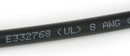 8 AWG Solar Panel Wire SW0092 - 50 ft - UL 4703 Power Cable Black - Made in USA
