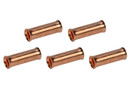 2 AWG Bare Copper Butt Splice Connector - 5 Pack