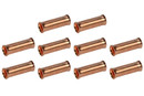2 AWG Bare Copper Butt Splice Connector - 10 Pack