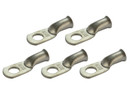 Tin Plated Copper Ring Terminal - 6 AWG, 3/8" Hole (5 Pack)
