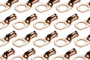 Bare Copper Ring Terminal - 6 AWG, 1/2" Hole (25 Pack)