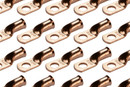 Bare Copper Ring Terminal - 4 AWG, 5/16" Hole (25 Pack)