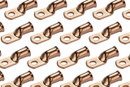 Bare Copper Ring Terminal - 1/0 AWG, 5/16" Hole (50 Pack)