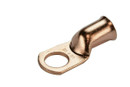 Bare Copper Ring Terminal - 1/0 AWG, 1/2" Hole (50 Pack)